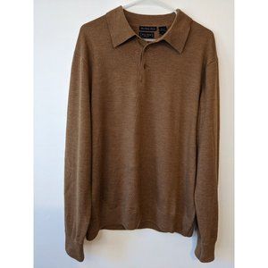 W.H. Belk Merino Wool Sweater XL Brown